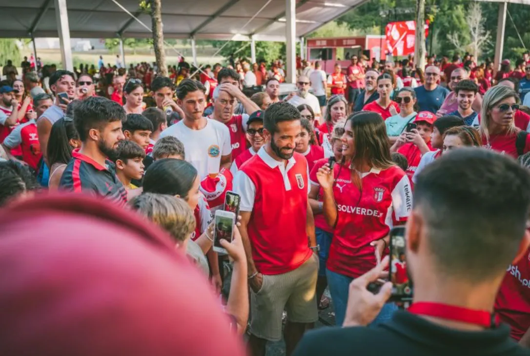 Fan zone de Braga, no Parque Norte