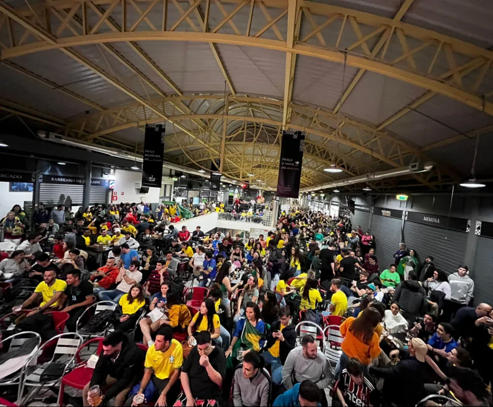 Fanzone do Mercado, em Coimbra